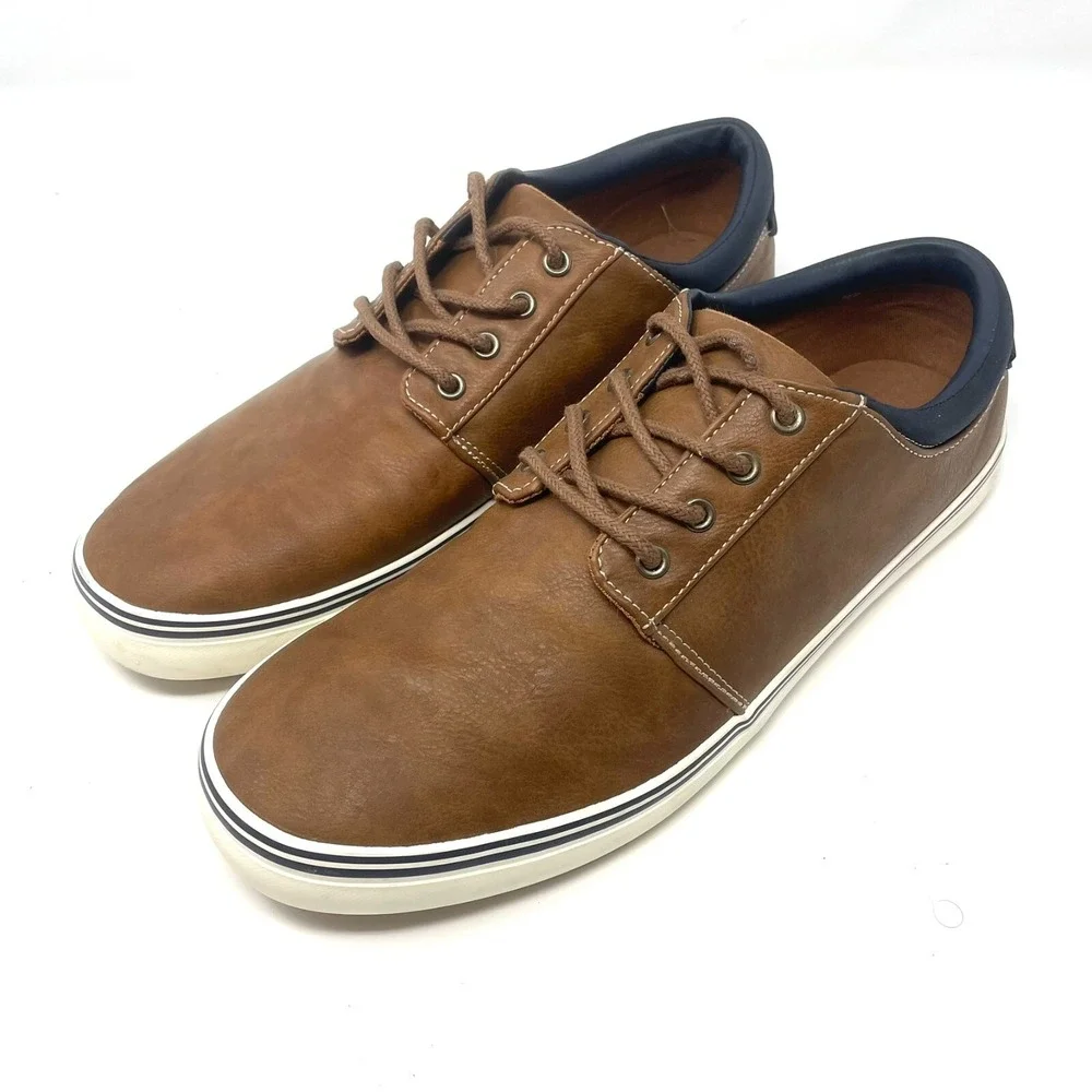 Goodfellow & Co Men's‎ Classic Brown Jack Apparel Lace-Up Sneakers Sz. 9.5 M